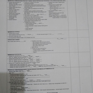 Blangko Kunjungan Kader