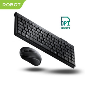 ROBOT KM3500 Portable Mini Wireless Set Combo Keyboard and Mouse