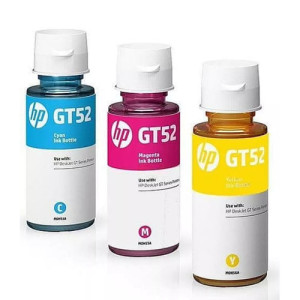 Tinta  Printer HP GT52 Warna (Cyan, Magenta, Yellow)