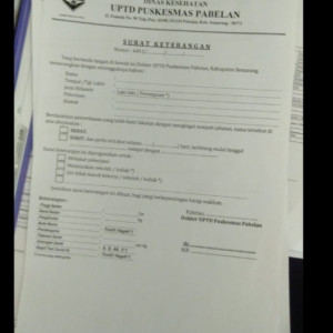 Buku surat keterangan