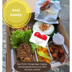 Nasi Kotak - Nasi Rames