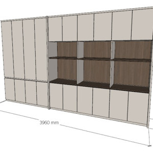 Lemari Dinding Custom HPL Sekre