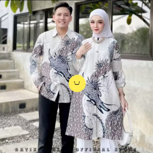 Baju Batik Lengan Panjang Pria Wanita