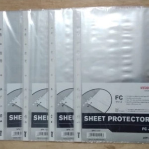 Inter X Plastik Pocket F4 Sheet Protector