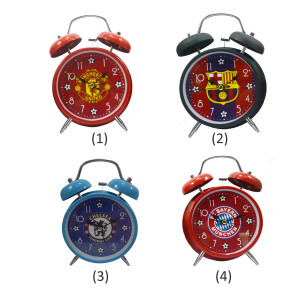 Jam Alarm Beker Weker Motif Bola 669-6025 Kecil 3 Inchi