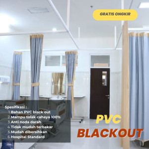 Gorden PVC (BO) 2.7M x 2.5M Standard Rumah Sakit & Klinik