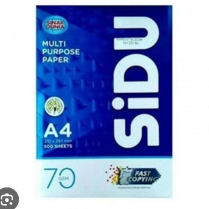 KERTAS  HVS SiDU.  Type A4  dan F4