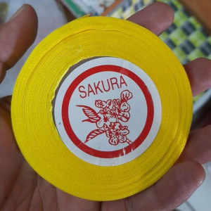 PITA SATIN KUNING 1 CM