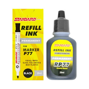 Isi Ulang Tinta Spidol Whiteboard STANDARD RW-88  bisa Dihapus Hitam