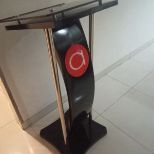 PODIUM KAYU SOLID DAN STAINLESS