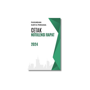 Buku Cetak Notulensi Rapat