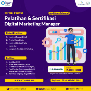 Pelatihan dan Sertifikasi BNSP - Digital Marketing Manager