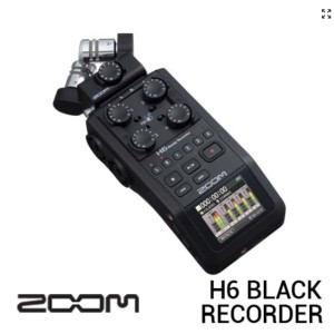 ZOOM H6 BLACK HANDLY RECORDER