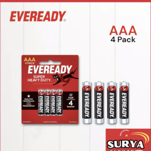 Baterai Tipe AAA Merk Eveready Isi 4 PCS