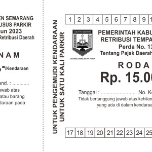 Karcis Ret Kendaraan Roda 6 @ Rp. 15.000