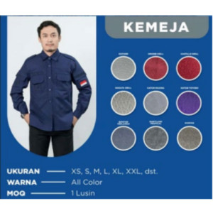 Baju bahan american drill design  menyesuaikan