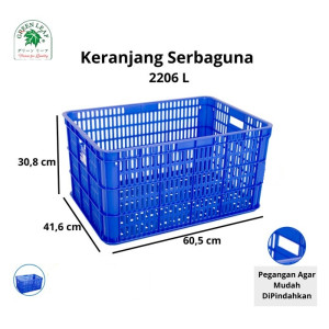 Keranjang Serbaguna/Container merk Green Leaf 2206 L