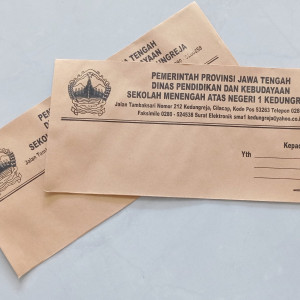 AMPLOP COKLAT CETAK SABLON CUSTOM