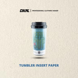 TUMBLER INSERT PAPER PREMIUM FREE CUSTOM