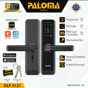 Smart Door Lock Fingerprint Paloma DLP 3121 - Sanobri