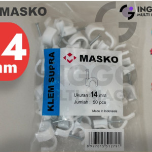 Klem Masko Lengkap 14 mm Pipa Kabel / kabel Listrik