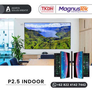 VIDEOTRON INDOOR FIXED P2.5 LED DISPLAY SIZE 4 x 1,5 sqm - MAGNUSTEK