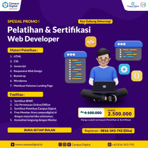 Pelatihan dan Sertifikasi BNSP - Web Development