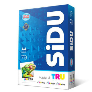 KERTAS HVS A4 70 GSM SIDU