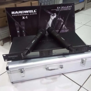 MICROPHONE WIRELESS - MIC HARDWELL X1 ORIGINAL WIRELESS PLUS HARDCASE 2 HANDLE 1
