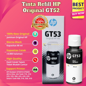 Tinta Printer HP GT52/GT53 Black 90ml