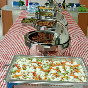 Paket prasmanan lauk nila & snack