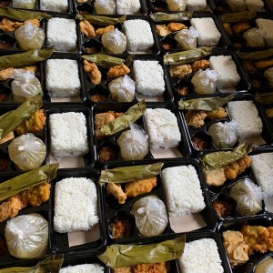 NASI PEPES UDANG SAYUR ASEM DADAR JAGUNG