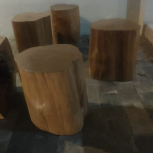 KURSI LOG KAYU JATI