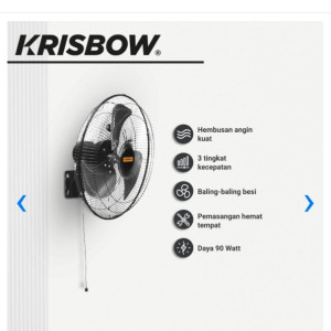 KRISBOW KIPAS ANGIN WALLFAN 18 INCH
