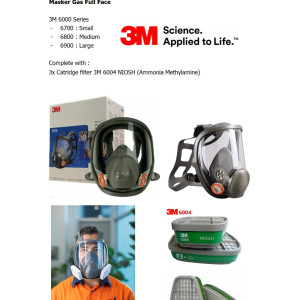 Masker Full Face + Cartridge Filter