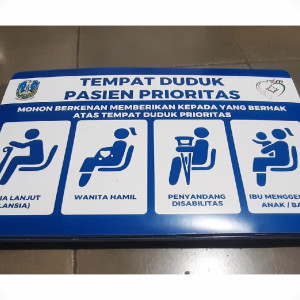 STIKER VINYL KURSI PRIORITAS UKURAN A4