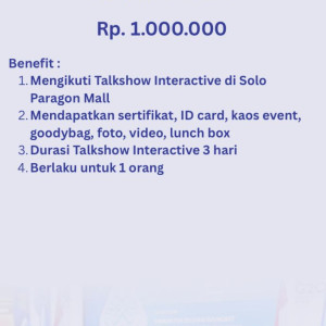[PAKET D] Talkshow Interaktif Jateng Travel Fair 2025 - 24-26 Oktober 2025