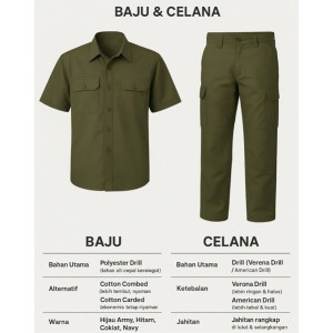 Baju Seragam Lapangan Satu Set