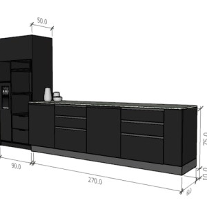 Kitchen Set dan Tempat Kulkas