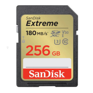 SDXC Sandisk 256Gb U3 V30 Extreme 180 MB/s
