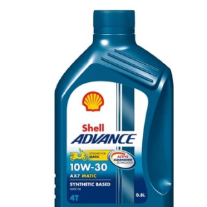 OLI SHELL ADVANCE 4T AX7 SYNTHETIC BASED  0.8 LITER