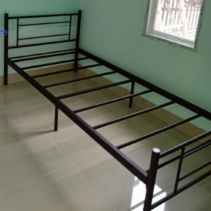 Dipan single bed besi tanpa roda CUSTOM