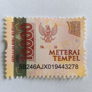 Materai Tempel 10.000