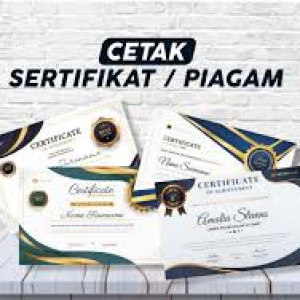 Cetak Sertifikat/ Piagam A4