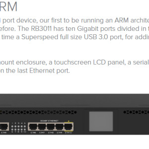 Router Mikrotik RB3011UiAS-RM
