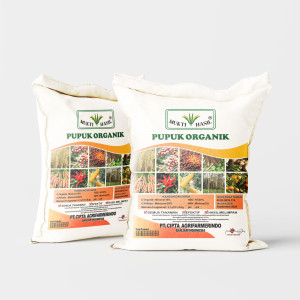 PUPUK ORGANIK REMAH POWDER DIPERKAYA MIKROBA MUKTI HASIL KEMASAN 40 KG
