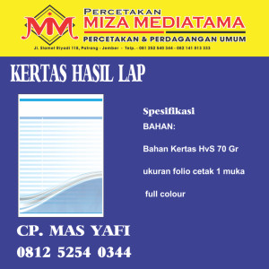 KERTAS HASIL LAB