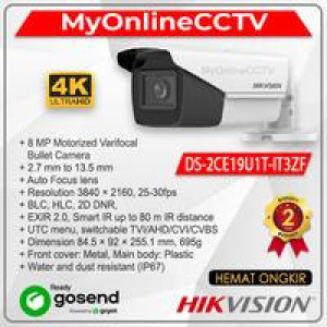 DS-2CE19U1T-IT3ZF Hikvision CCTV Outdoor 8MP 4K Motorized Varifocal