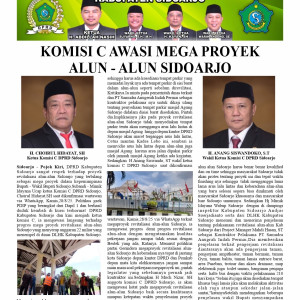 Komisi C Awasi Mega Proyek Alun-Alun Sidoarjo