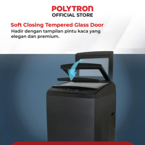 Mesin cuci top loading 10 Kg merk Polytron